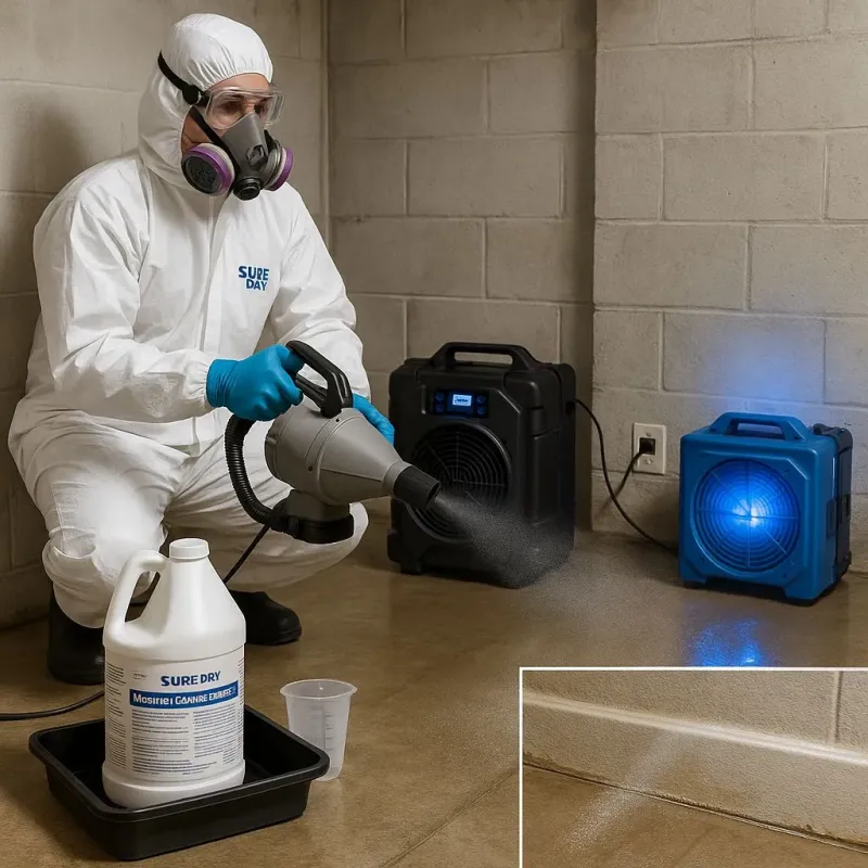 Sanitization and Odor Removal process in Angel Fire, NM